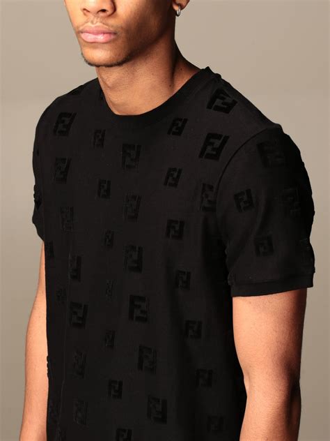 fendi black mens t shirt|fendi t shirt size guide.